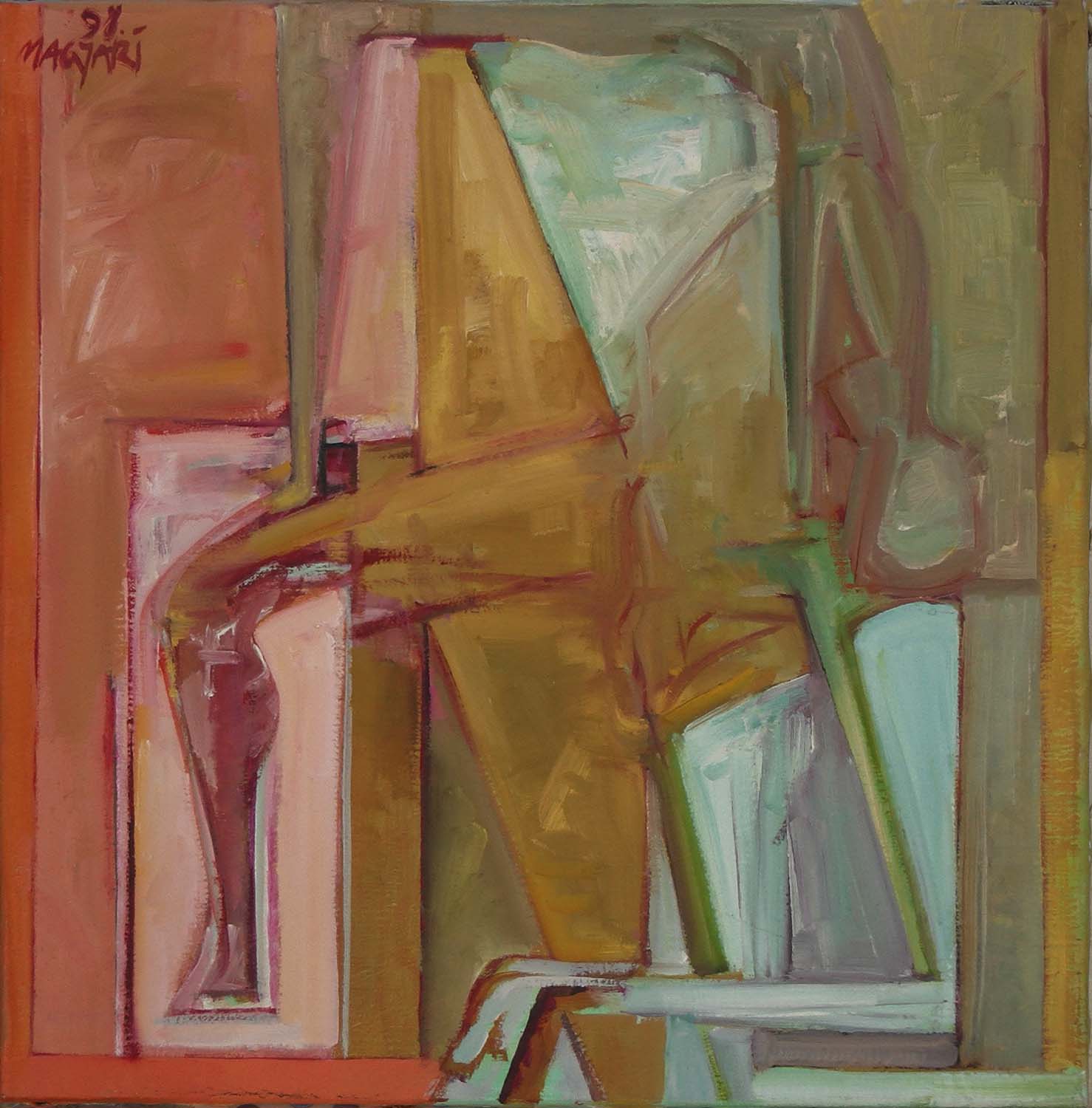 1997 Dárdatörő -1 50 x 50  olaj vászon