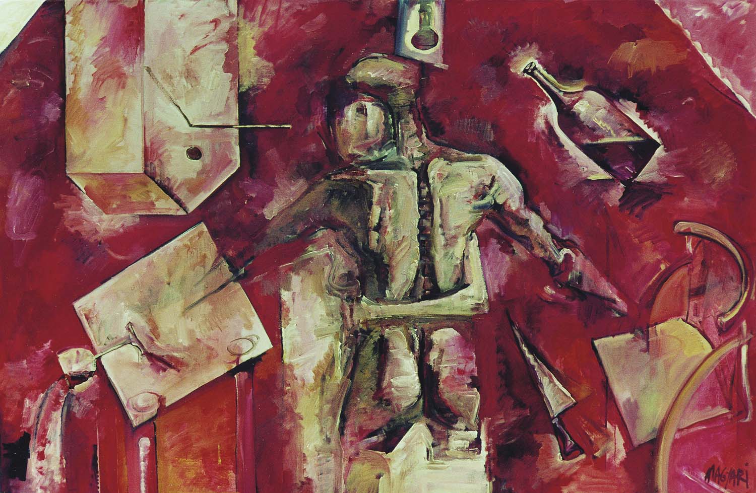 1999 Szerelmes Torzó   130 x 200  olaj vászon