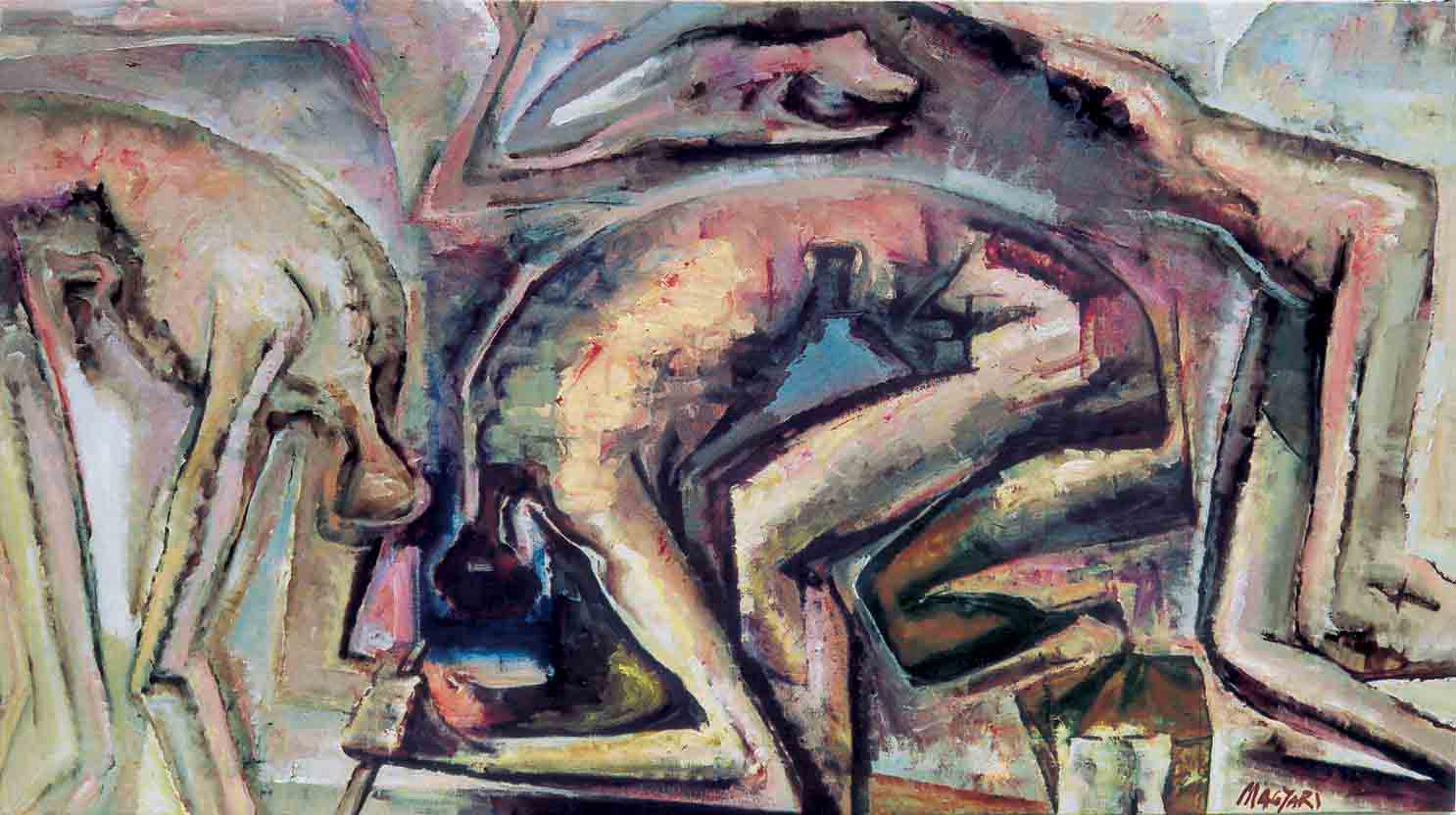 1999 Rabszolgák -1  86,5,x155,5 olaj vászon