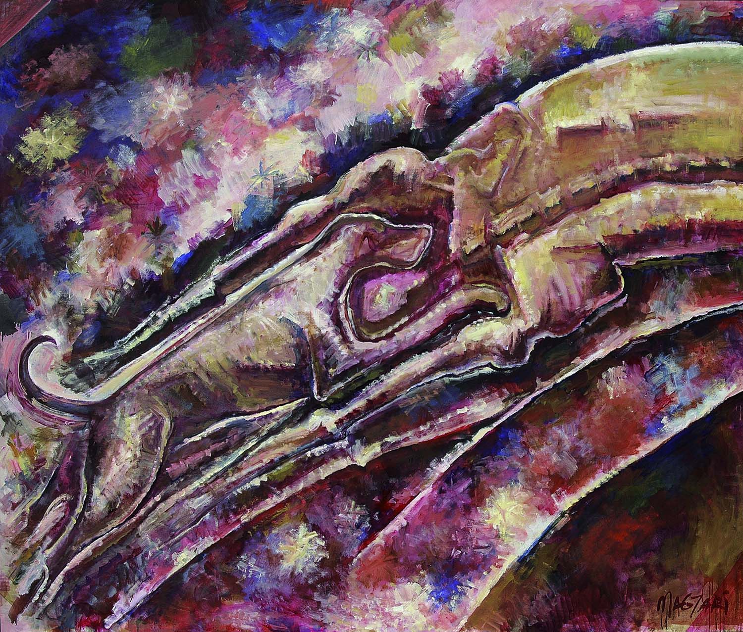 2003 Úr és kutya -1 163 x192 olaj vászon