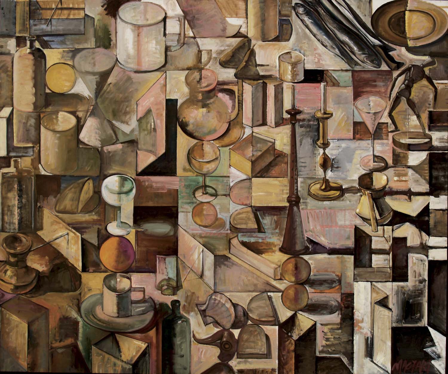 2004 Végtelen Csendelet 166 x 200  olaj vászon