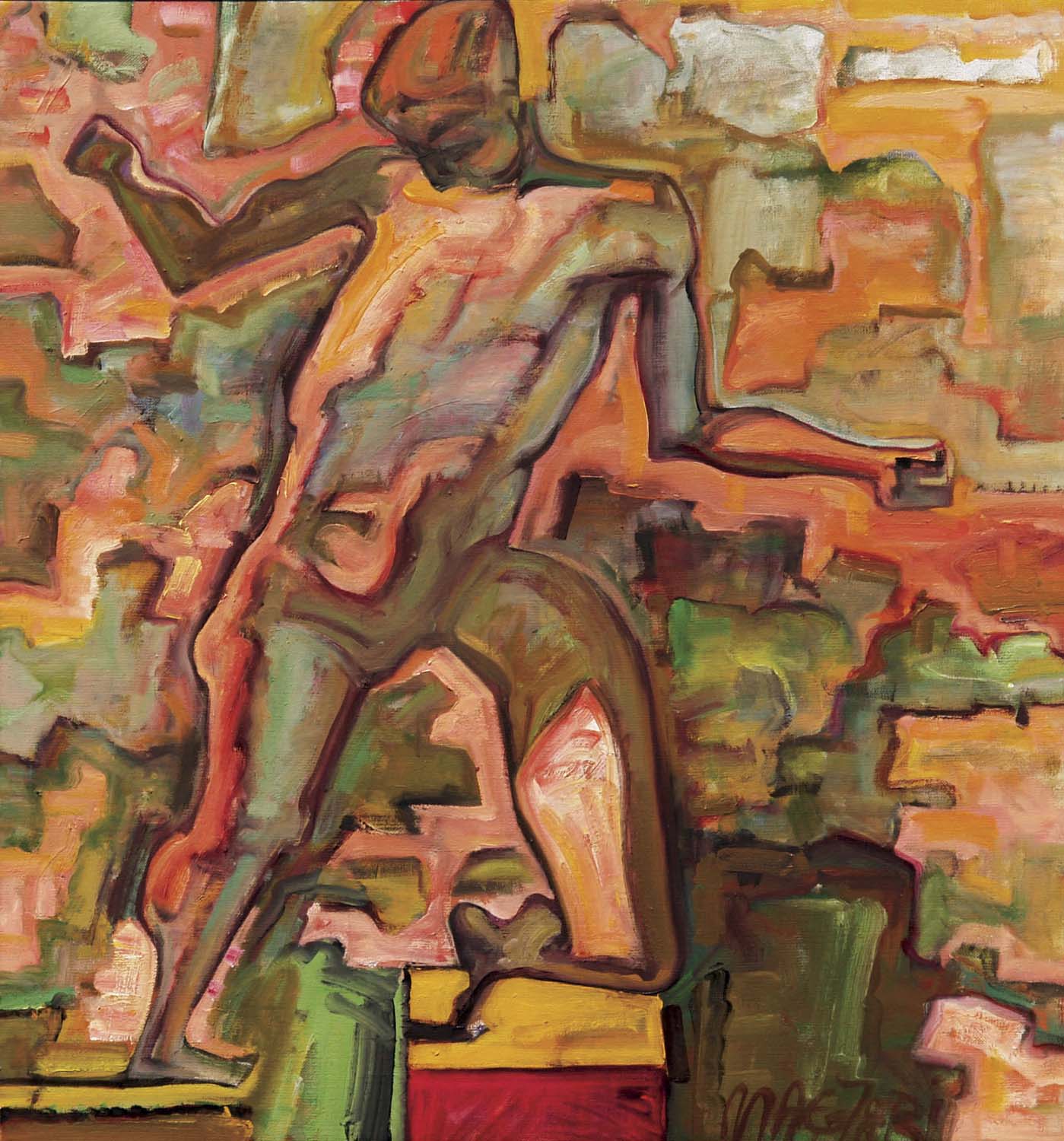 2005 Tanulmány -2  66 x 62,5   olaj vászon