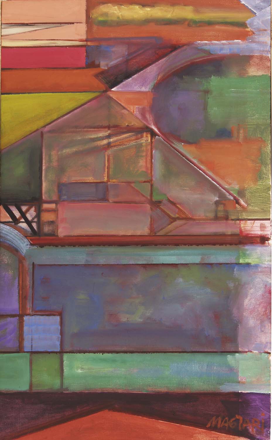 2006 Turányi G.  háza  66 x 39  olaj vászon