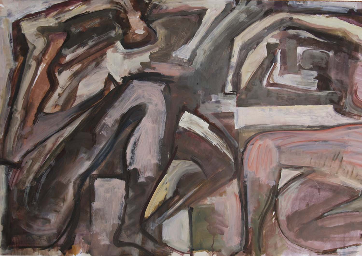 2008 Figuráció - 5  50 x 70 olaj papír