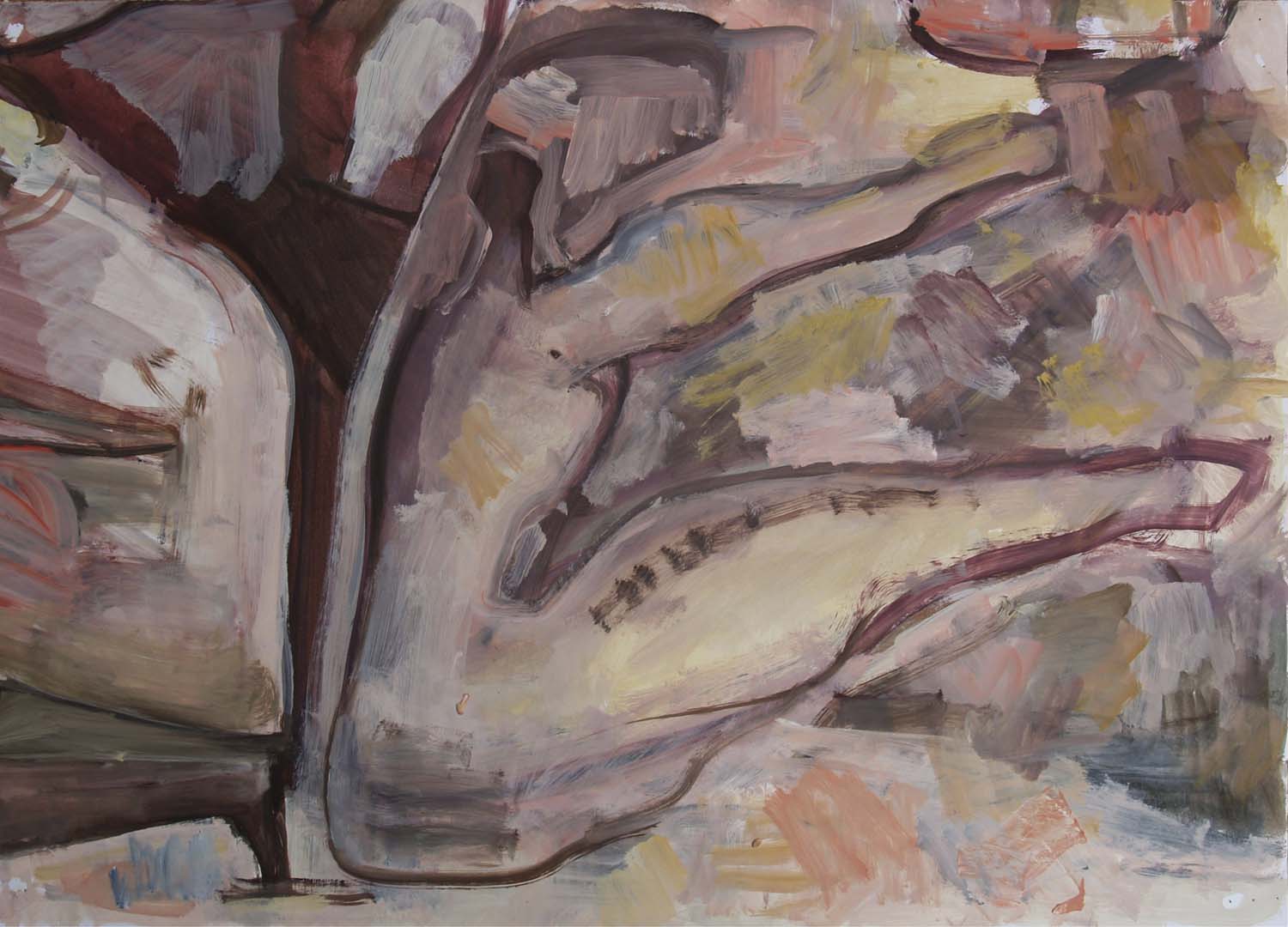 2008 Figuráció - 6  50 x 70 olaj papír