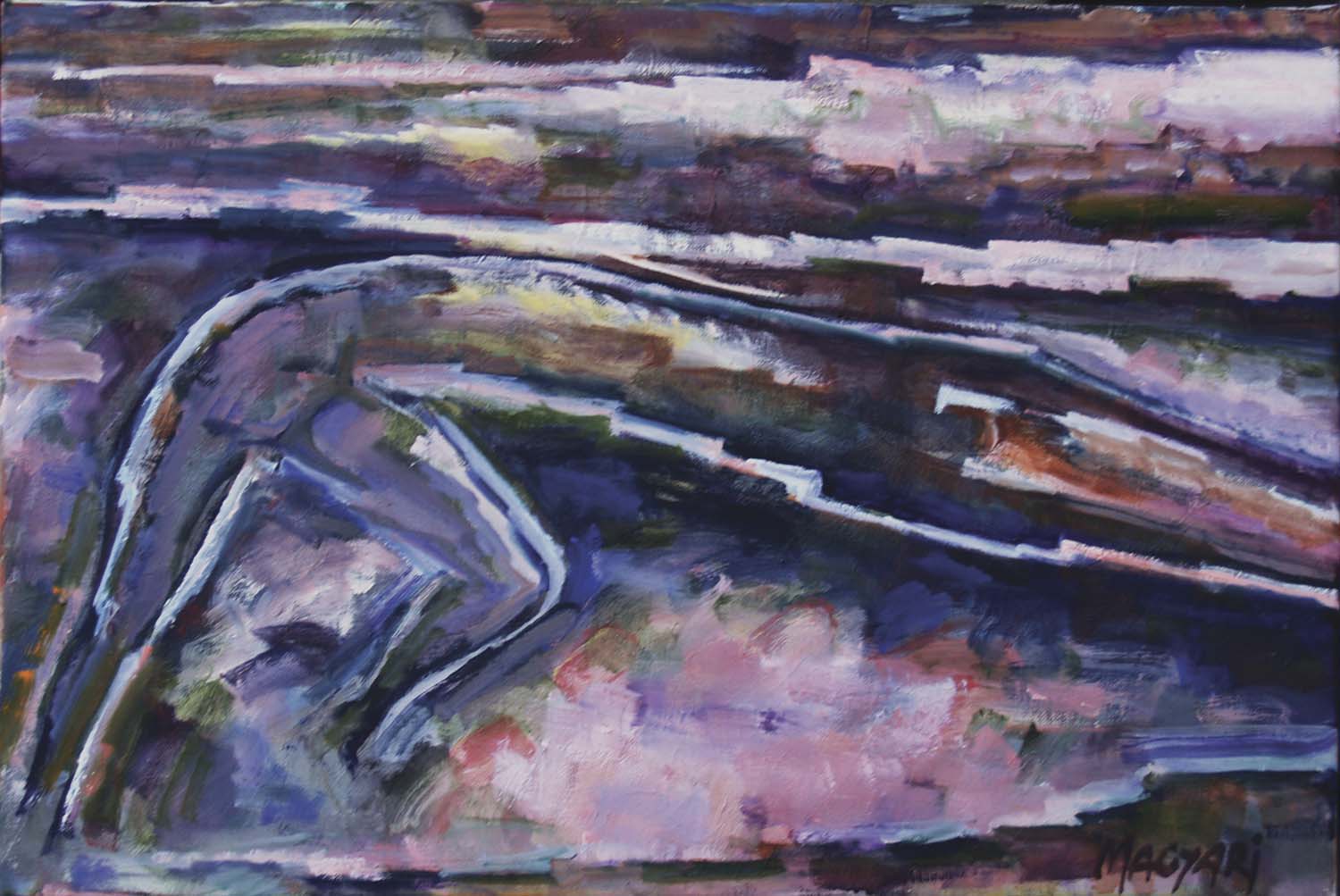 2008 Kontúr - 2 cc. 26 x 45 olaj vászon