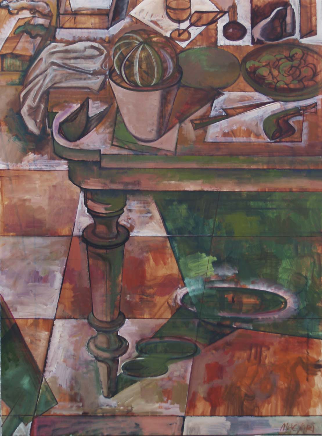 2008 Mami asztala 165 x121  olaj vászon