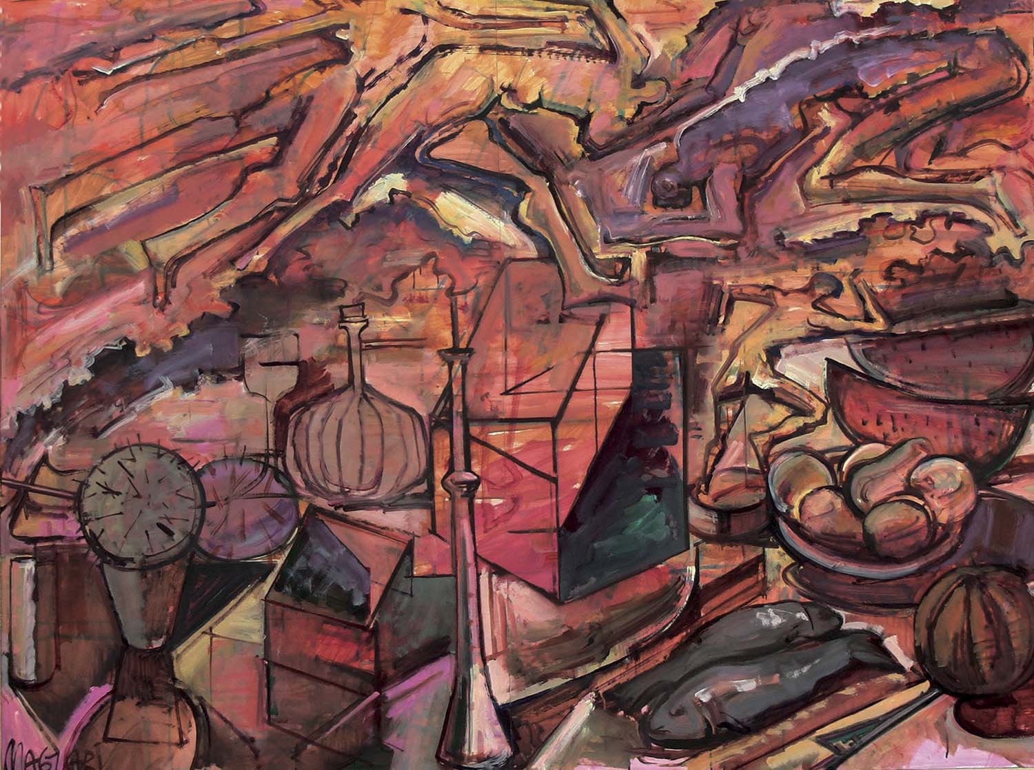 2009 Pompa  100 X 140 olaj vászon