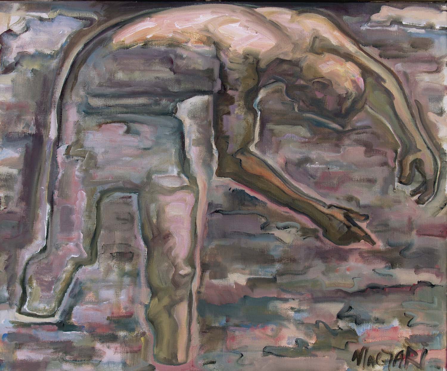 2010 Vizbehajló 50 X60 olaj vászon