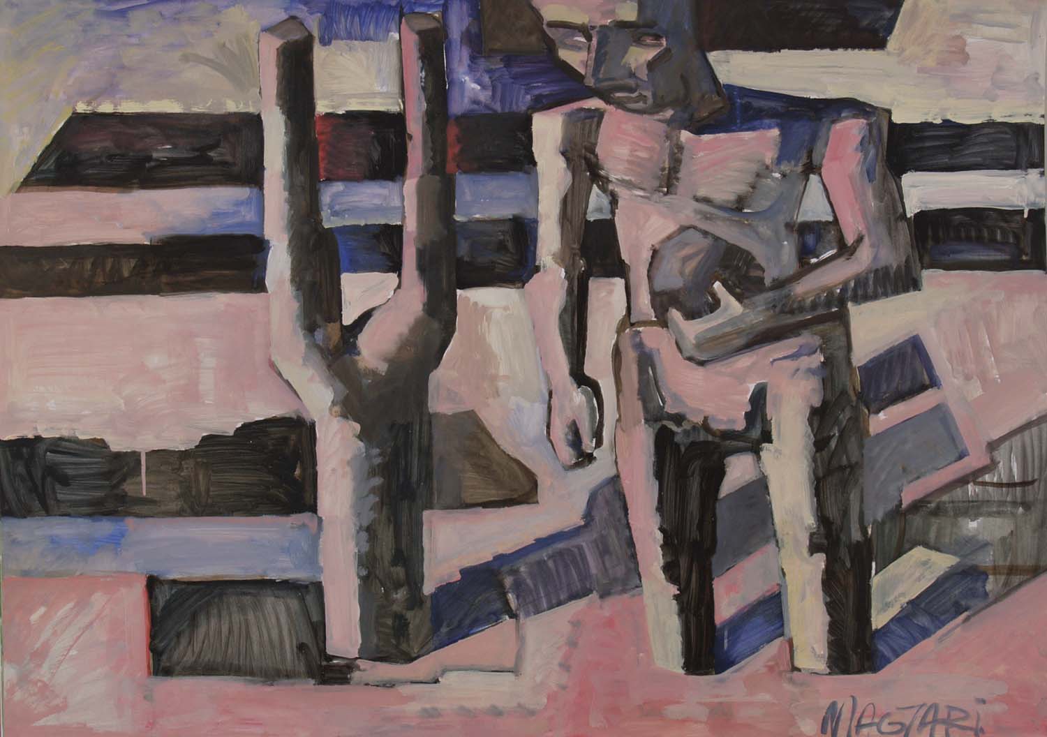 2011 Kő A Patakból -5 70 X100 olaj papír