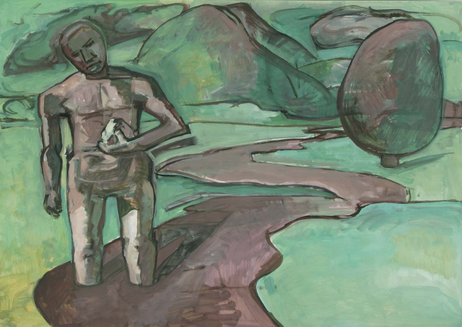 2011 Kő A Patakból -6 70 X100 olaj papír