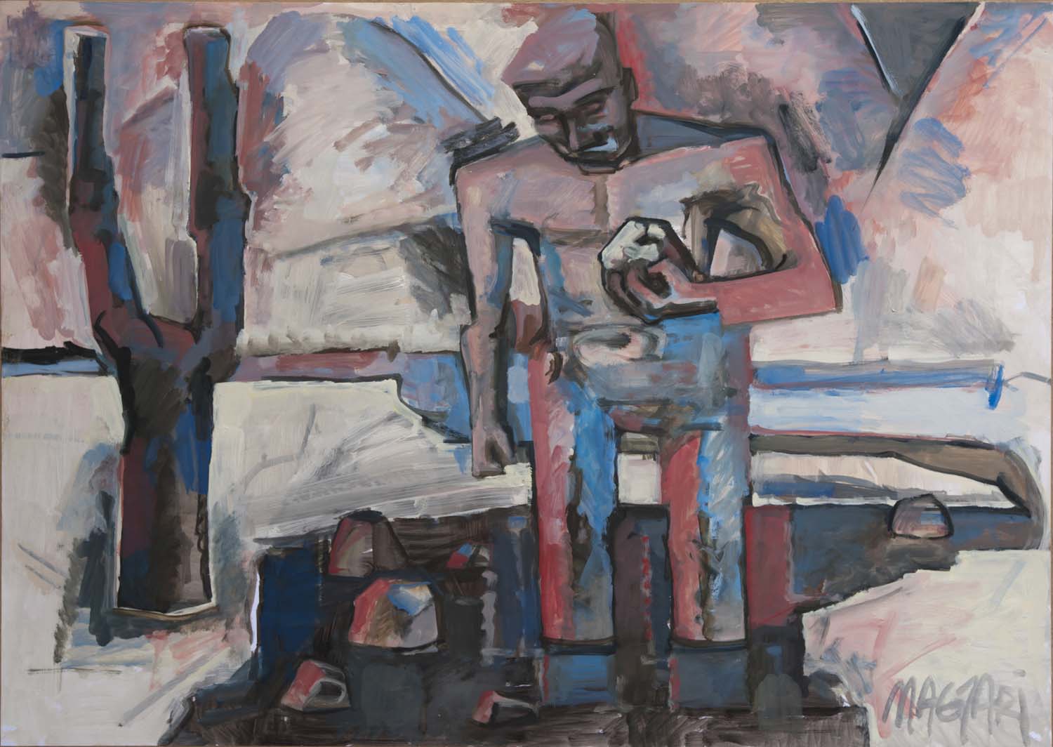 2011 Kő A Patakból -1 70 X100 olaj papír