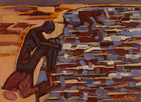 2011 Vízparton 27.5 x 38 olaj farost