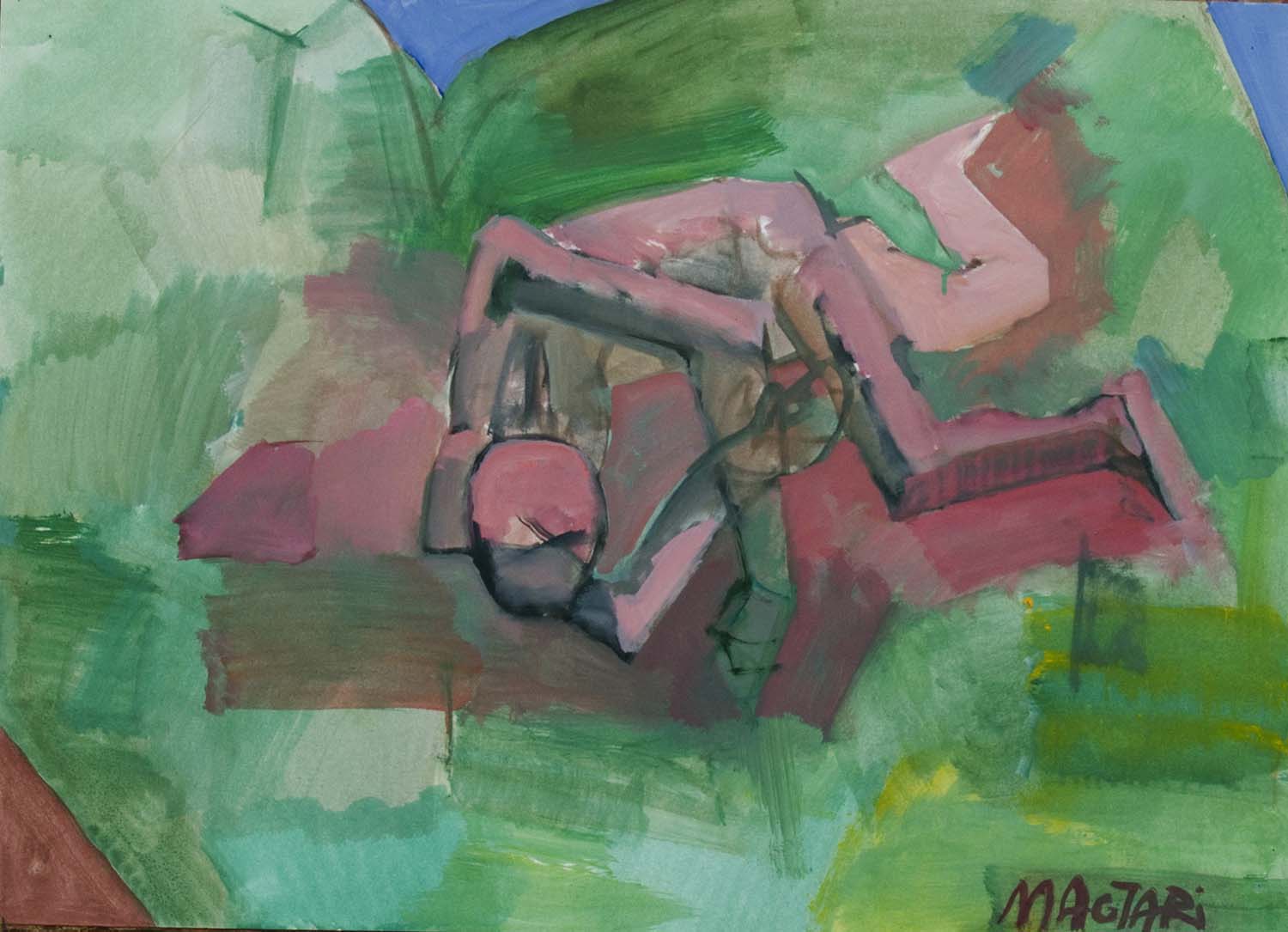 2012 Haldolkó harcos -1 50x70  olaj paír