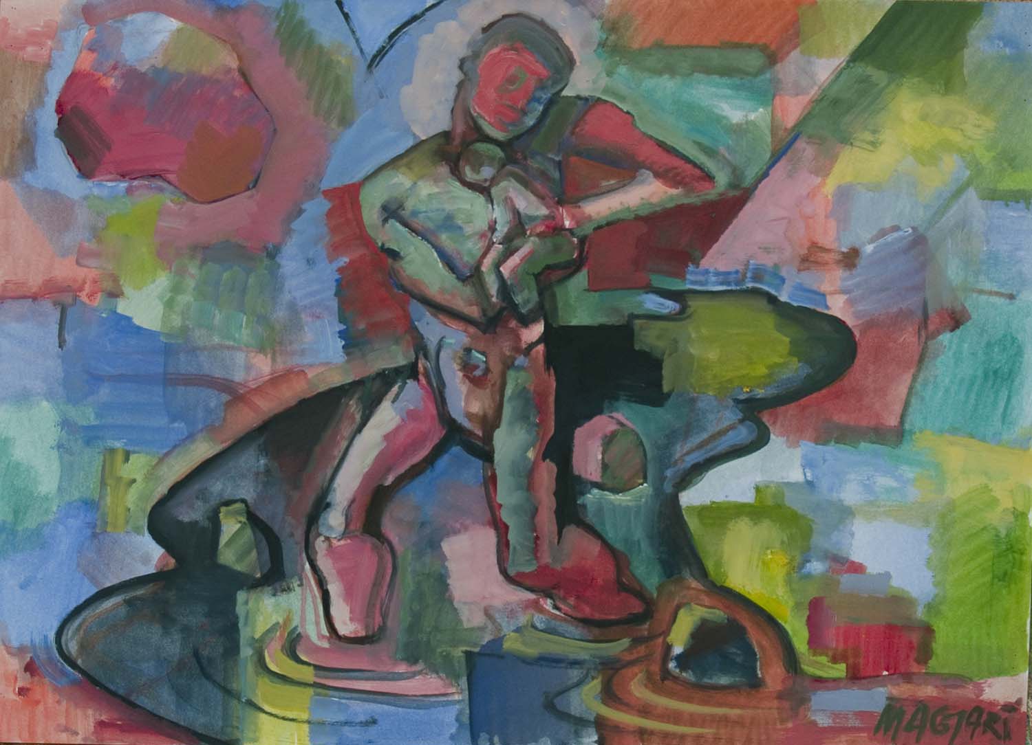 2012 Szent Kristof -6  50 x 70 olaj papír