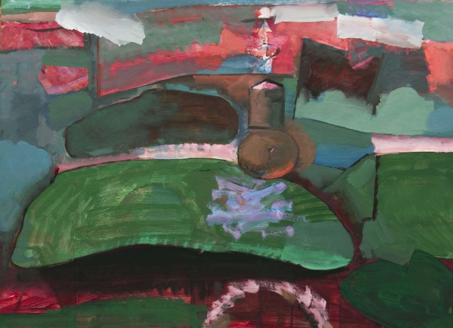 2012 Villanyvilágitottatáj -3 50x70 olaj papír