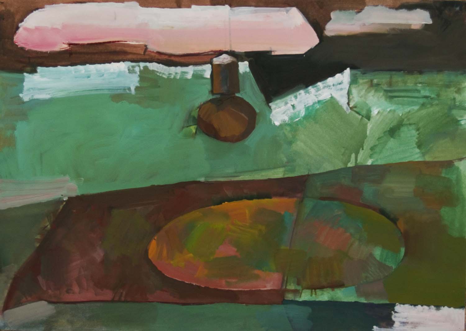 2012 Villanyvilágitottatáj -4 50x70 olaj papír