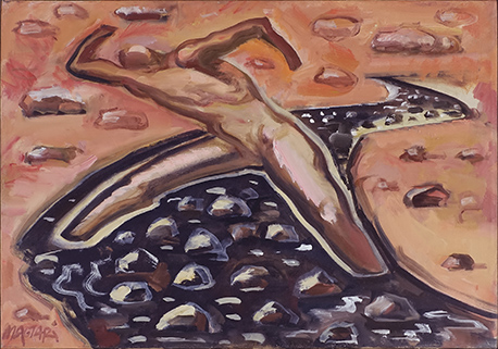 2012 Kő a patakból -12 40 x 56 olaj vászon