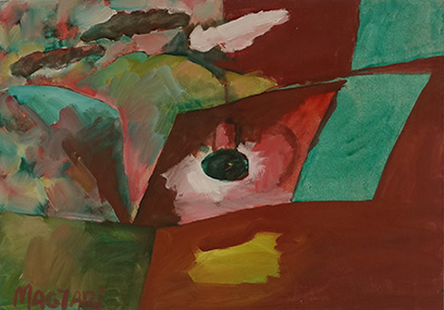 2012 Villanyvilágította táj - 5  21 x 30.3 olaj farost