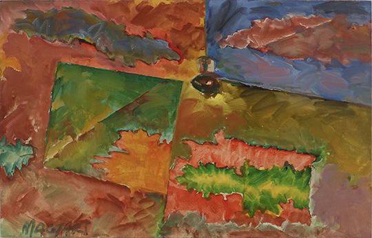 2012 Villanyvilágította táj - 7 25.3 x 39.7  olaj farost