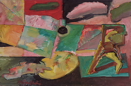 2012 Villanyvilágította táj - 8  27 x 40.7 olaj farost