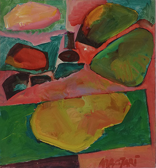 2012 Villanyvilágította táj - 9 20.3 x 28.4 olaj farost