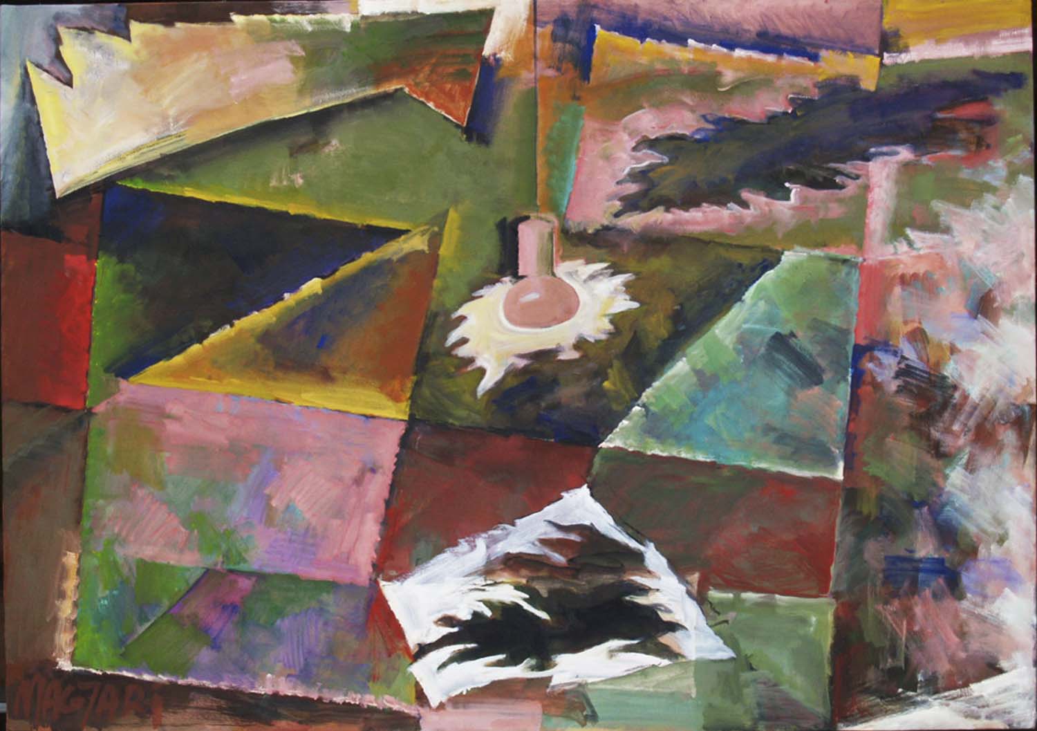 2013 Villanyvilágitotta táj - 8  cc.  70x100 olaj vászon