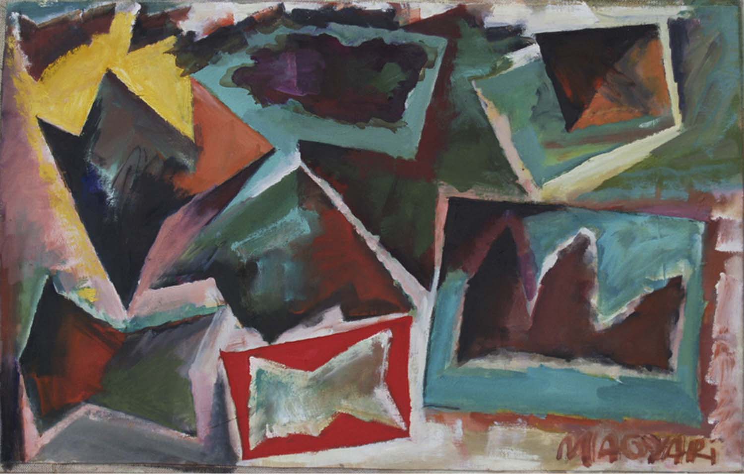 2014 Gyimesi  formák -4  33,5x51 olaj vászon