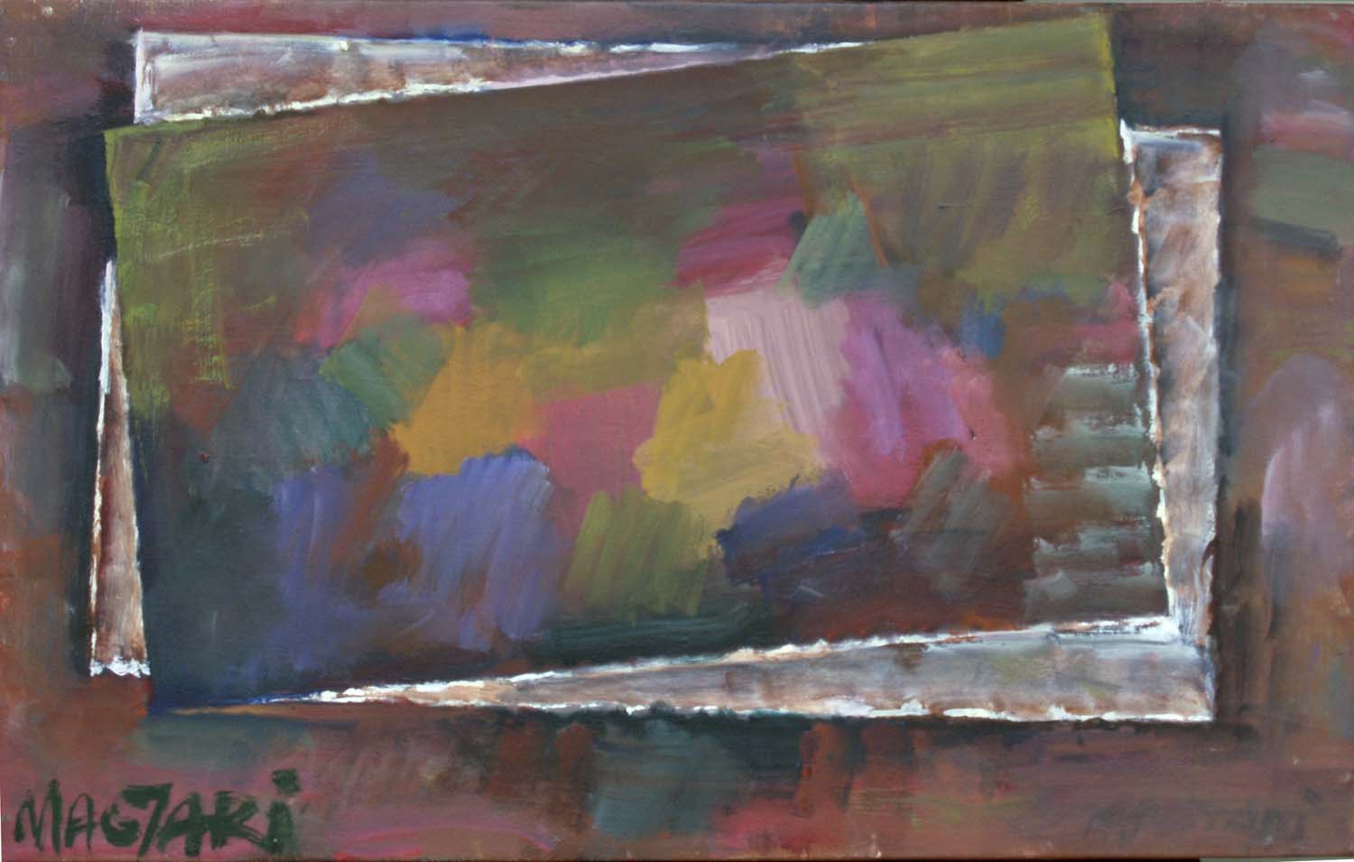 2015 Kizökkent forma 30 X 50 olaj vászon