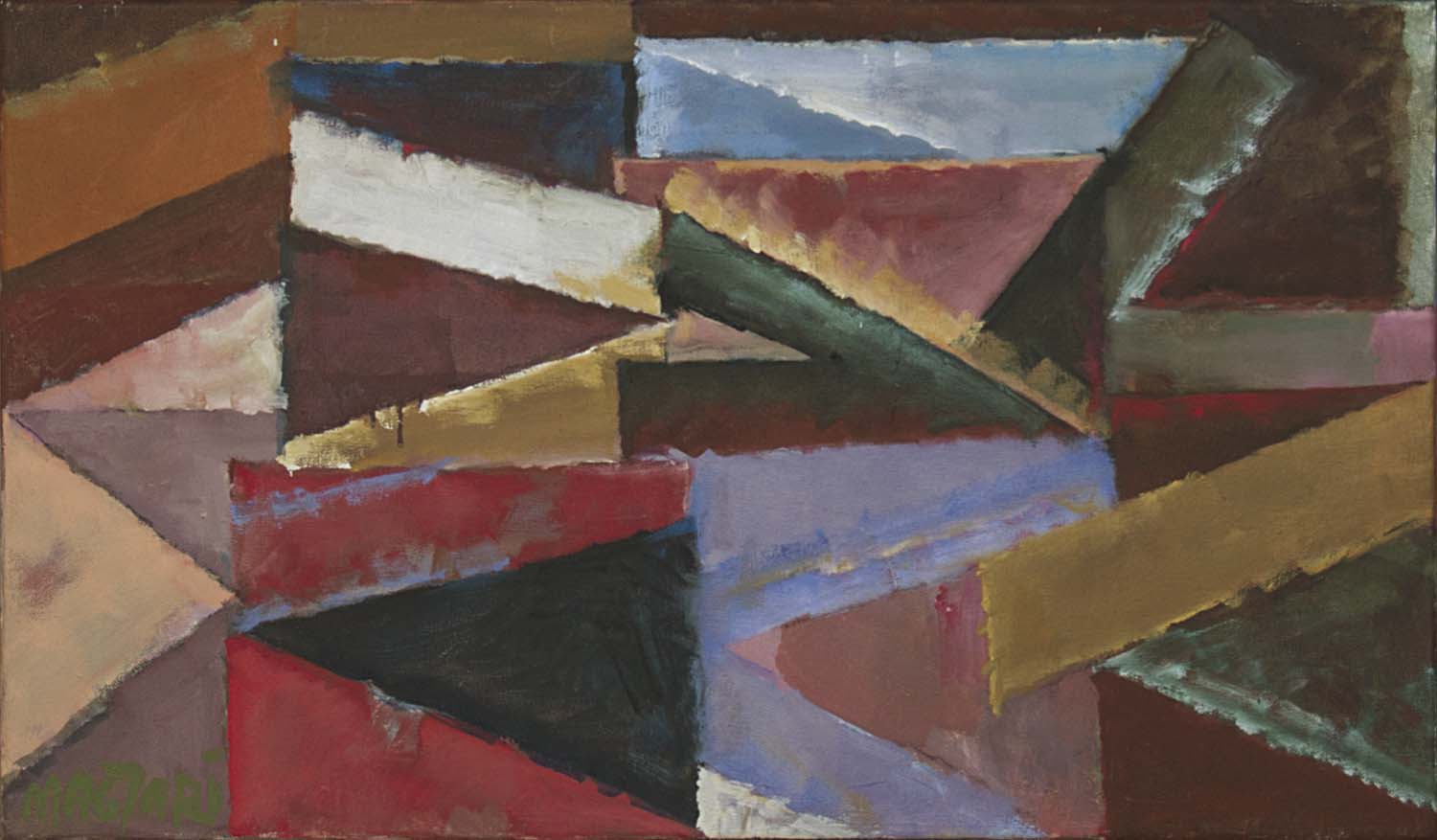 2015 Lészakertek geometriája -1  44 X 66 olaj vászon