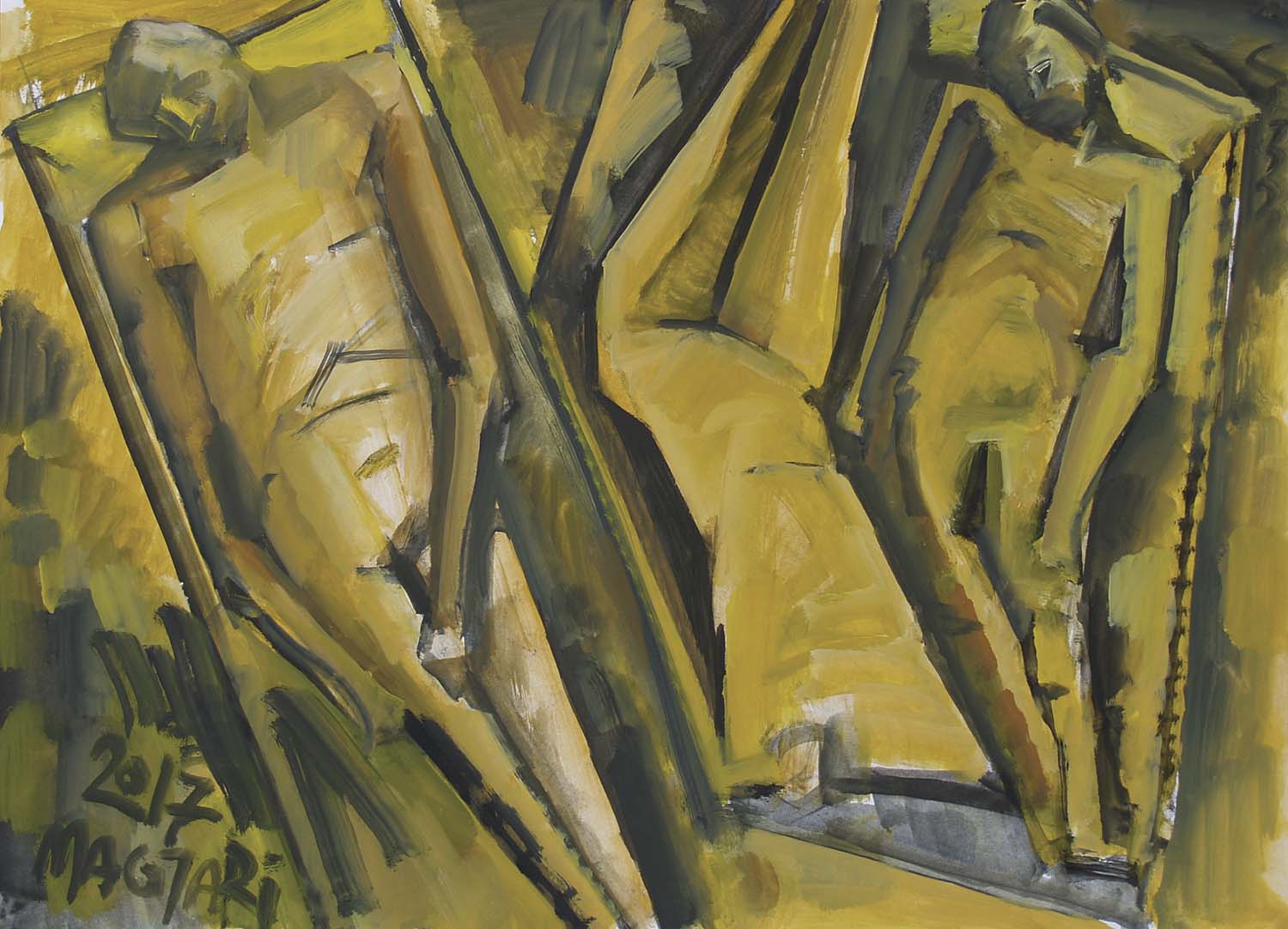 2018 Katakomba - 3     50 X 70   olaj  papír