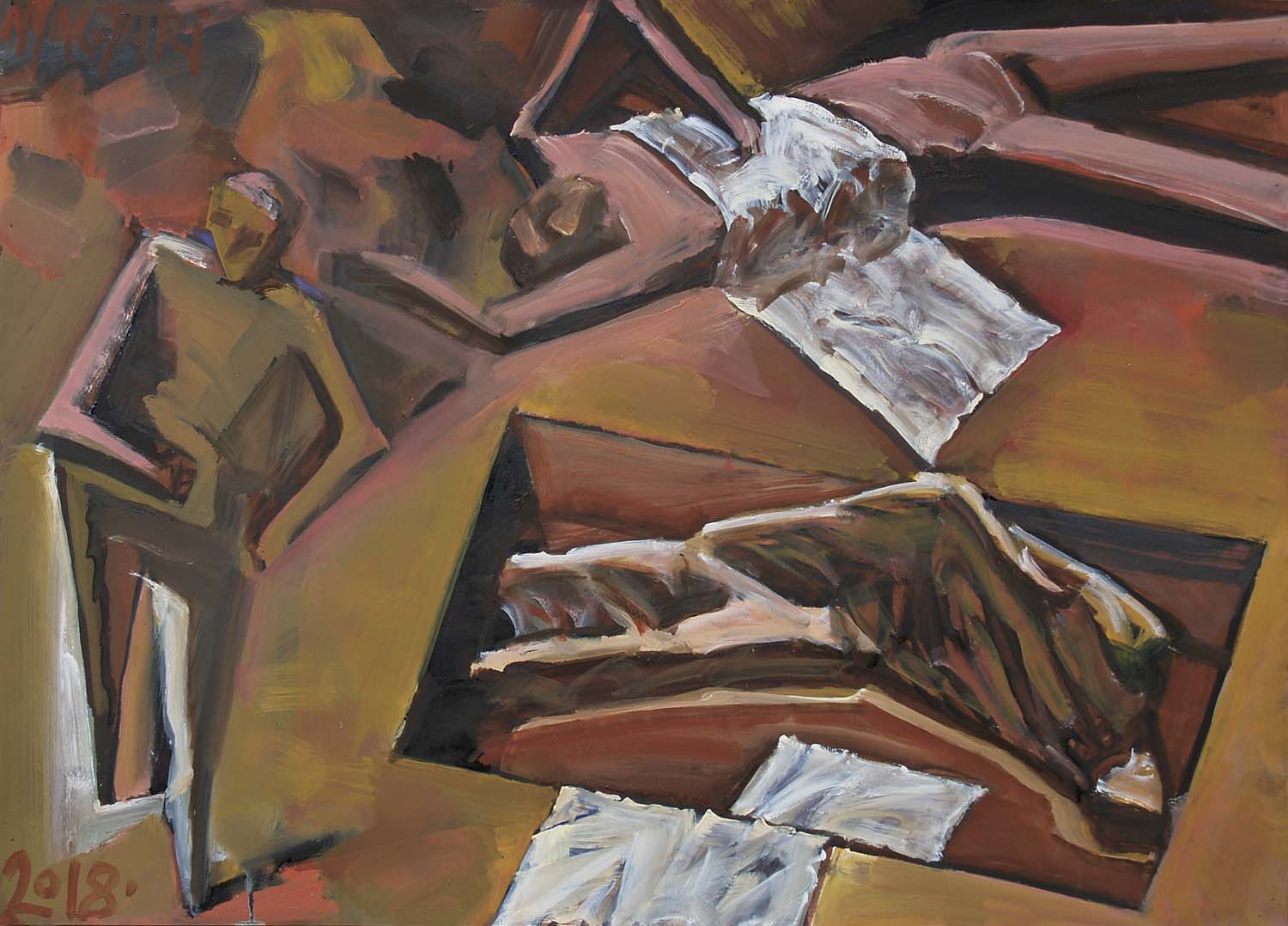 2018 Katakomba - 4   50 X 70   olaj  papír