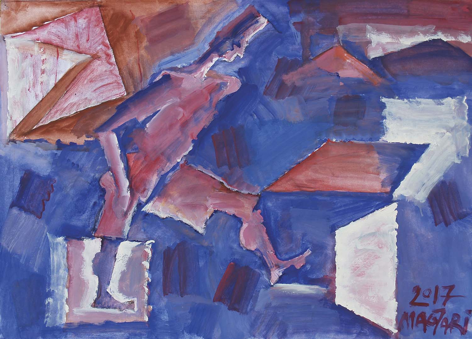 2018 Őrzők - 2  50 X 70   olaj  papír