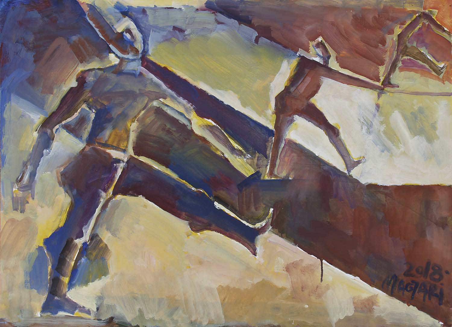 2018 Őrzők - 5  50 X 70   olaj  papír