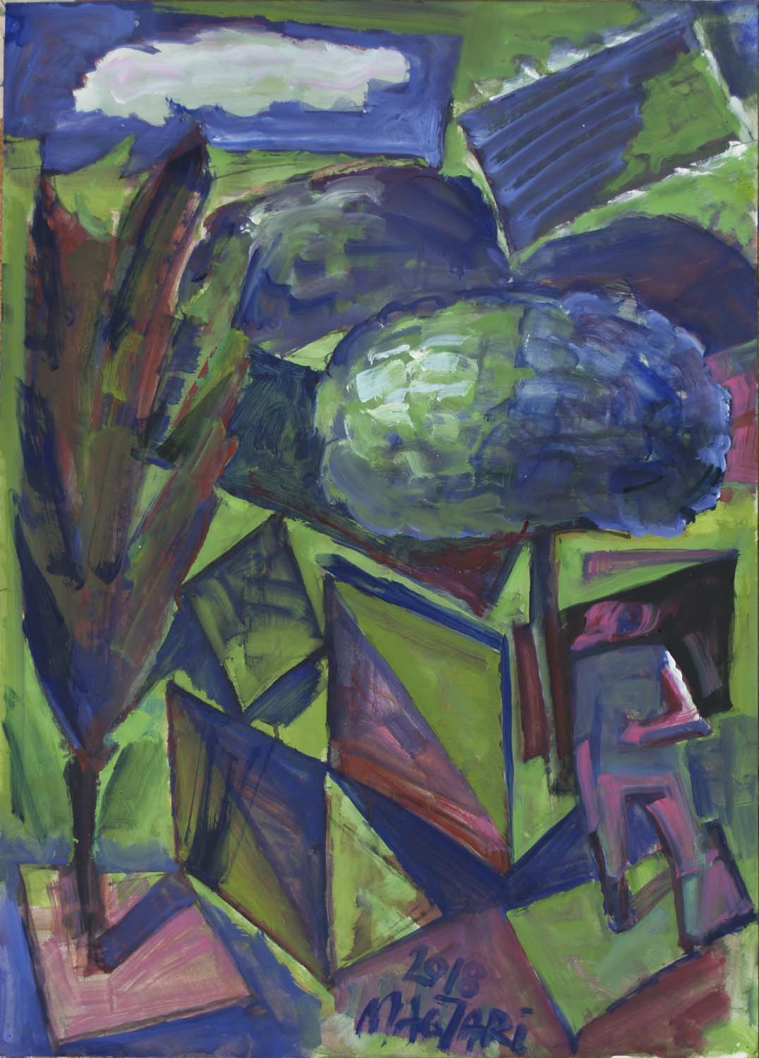 2018 Utolsó kertek -10   50 x 70   olaj papír