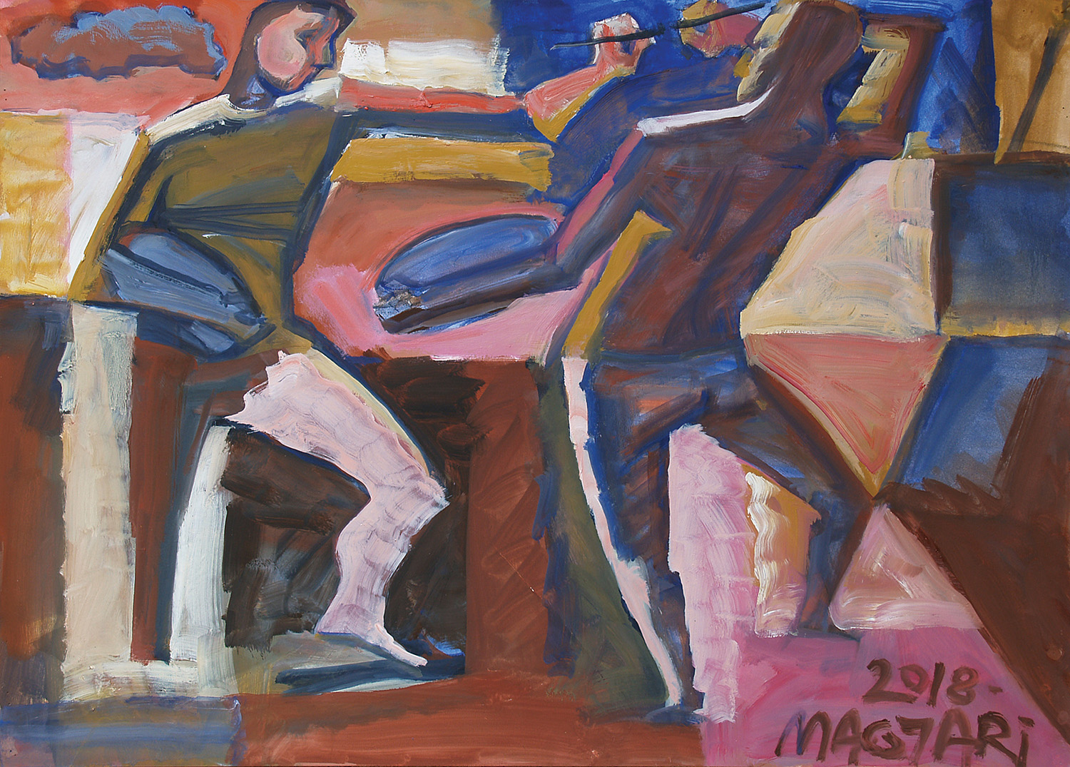 2018 Festők - 2   50 X 70   olaj papír