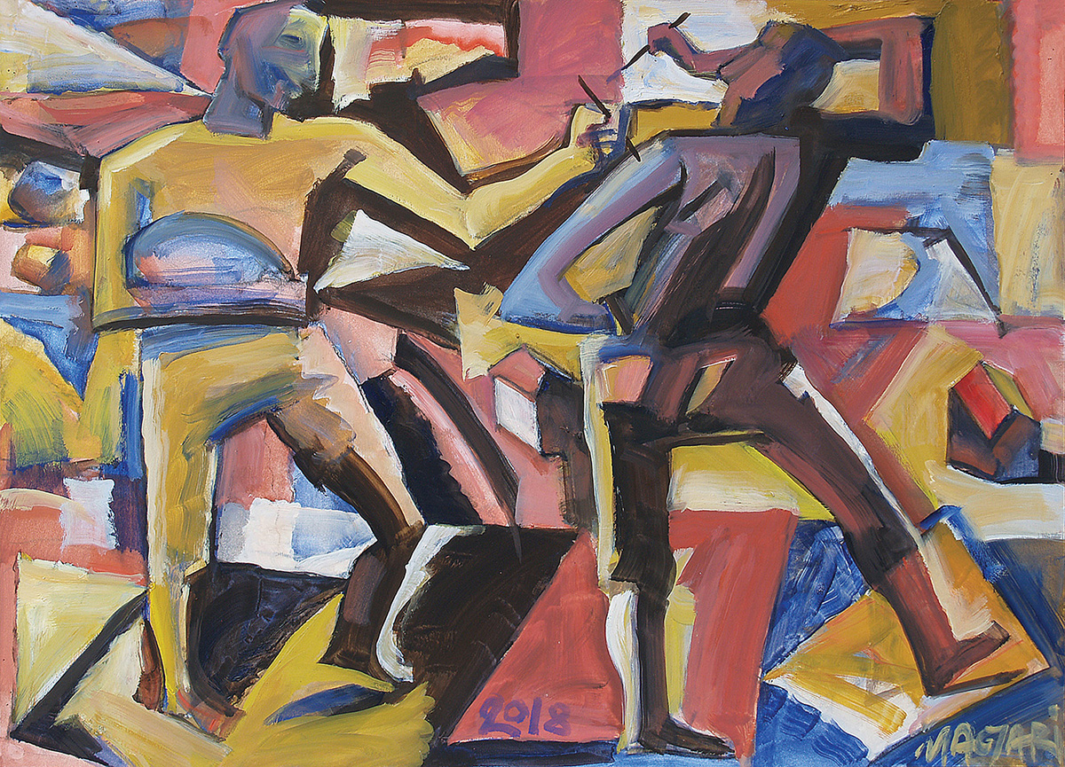 2018 Festők - 3   50 X 70   olaj papír