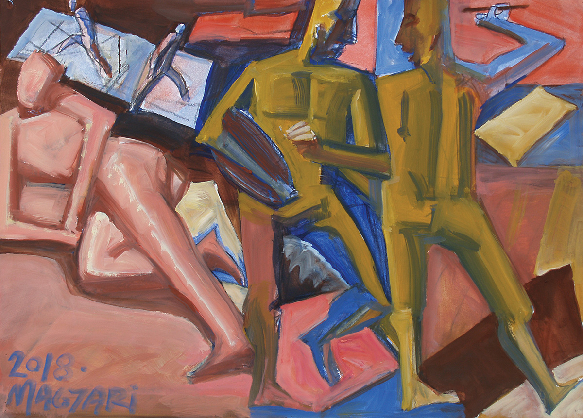 2018 Festők - 4   50 X 70   olaj papír