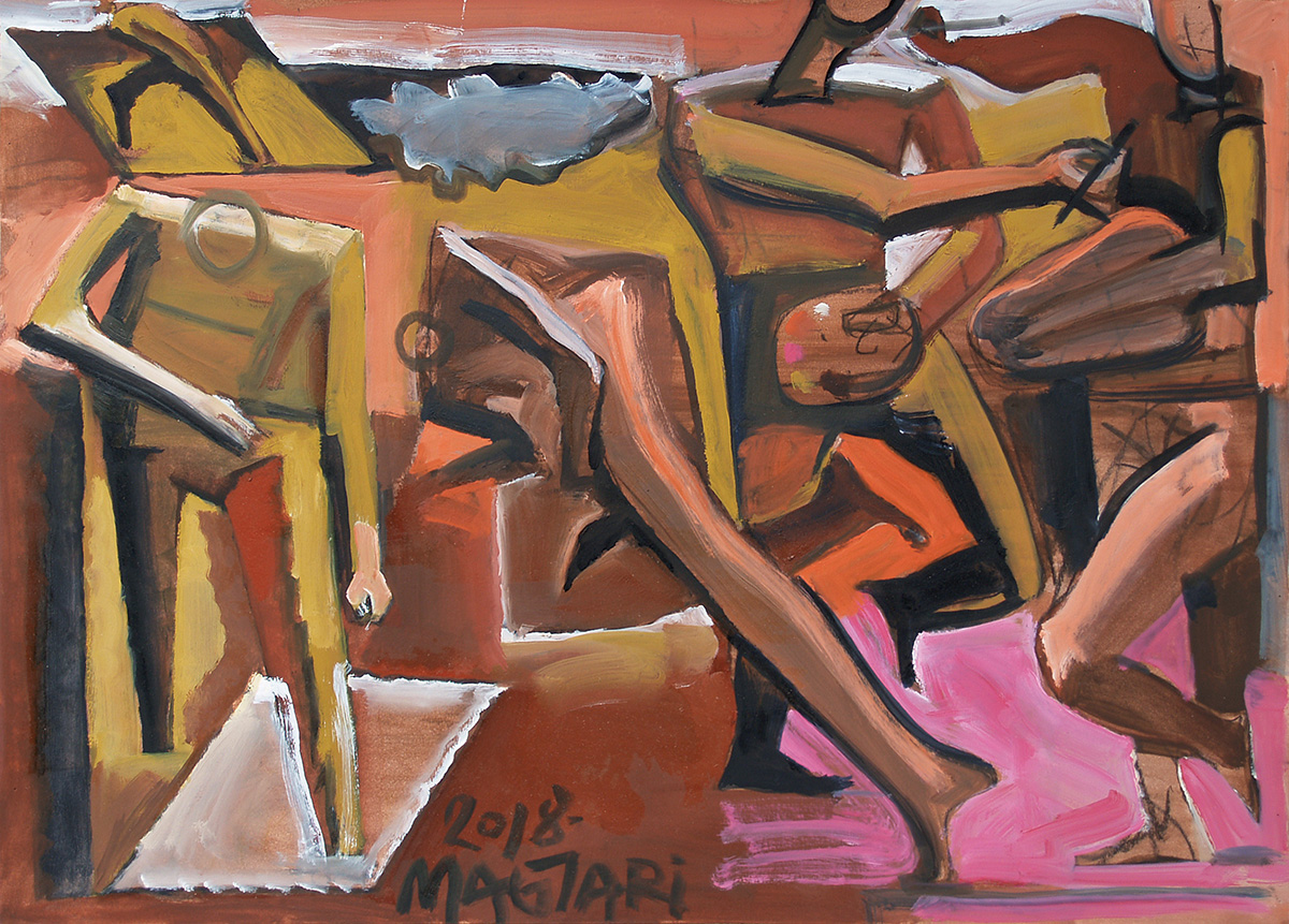 2018 Festők - 5   50 X 70   olaj papír