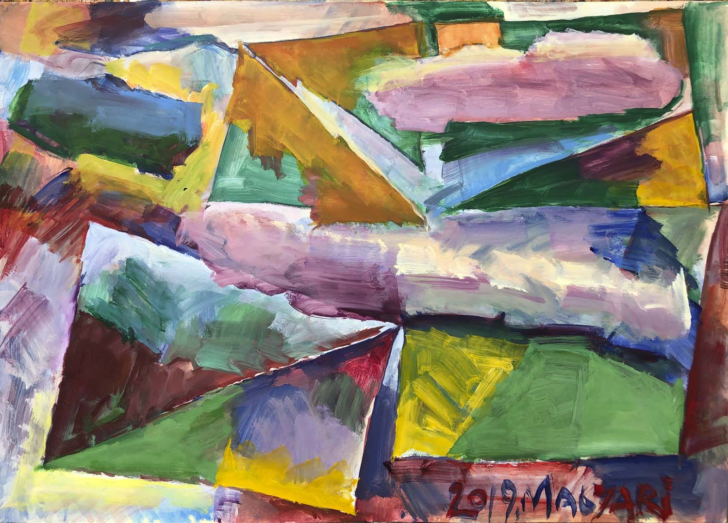 2019 Gyimesi napló - 3    50 x 70    olaj papír