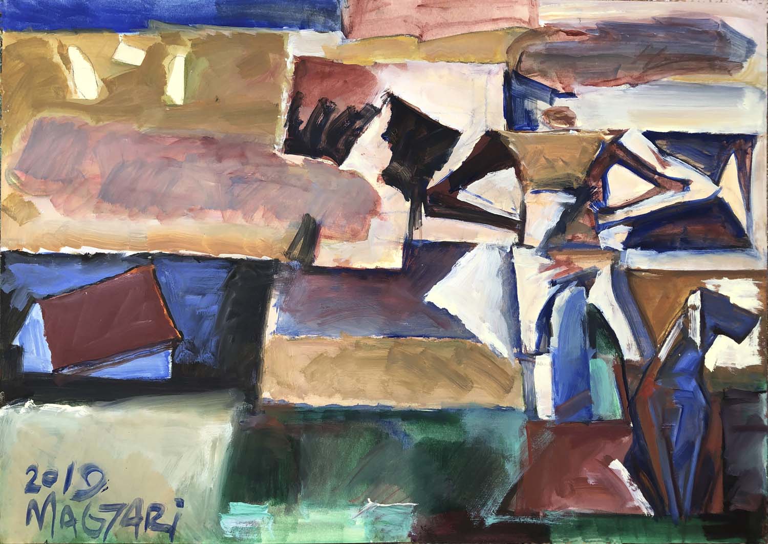 2019 Gyimesi napló - 1    50 x 70    olaj papír