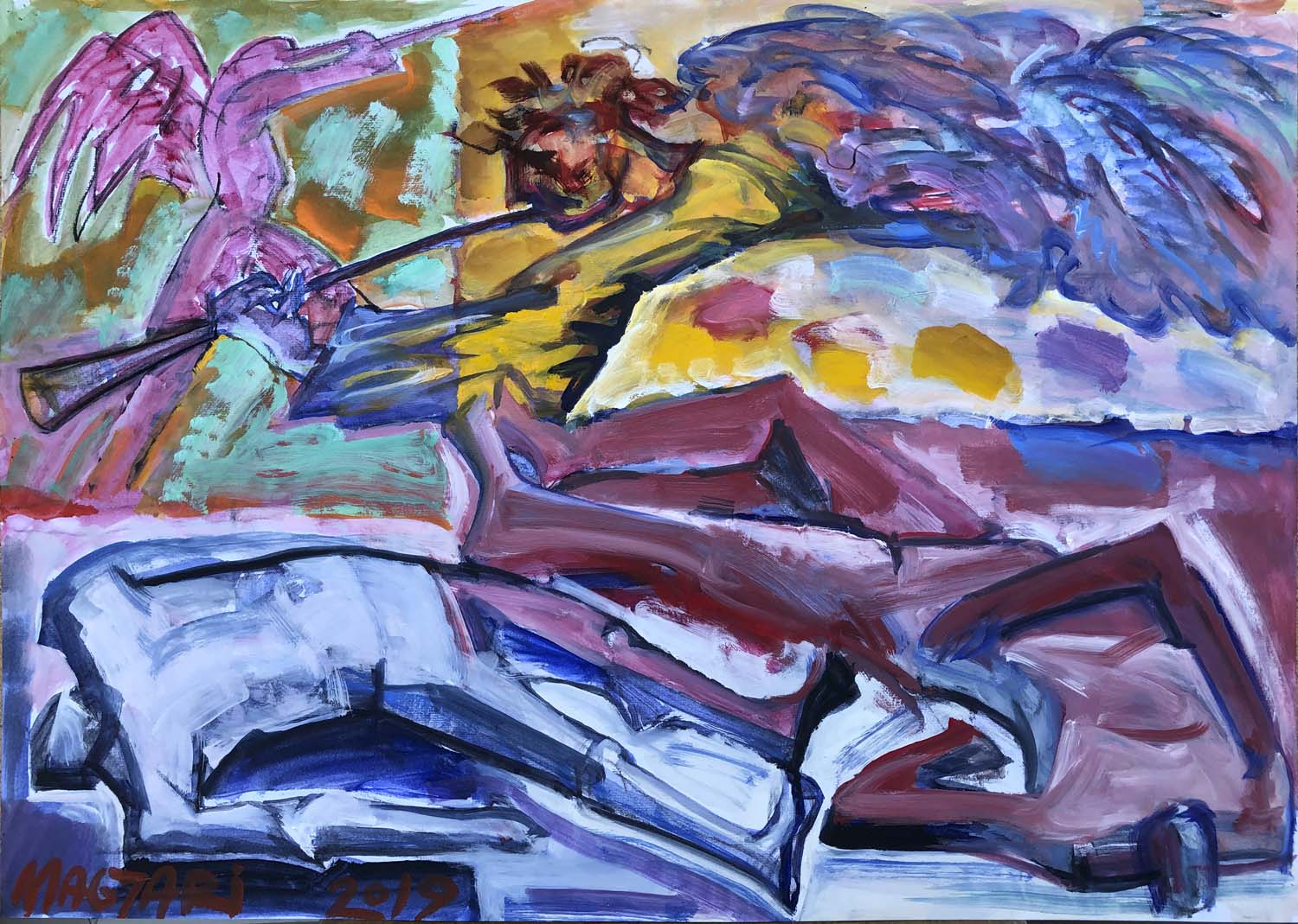 2019 Idézetek - 2 (Feltámadás)  50 x 70   olaj papír