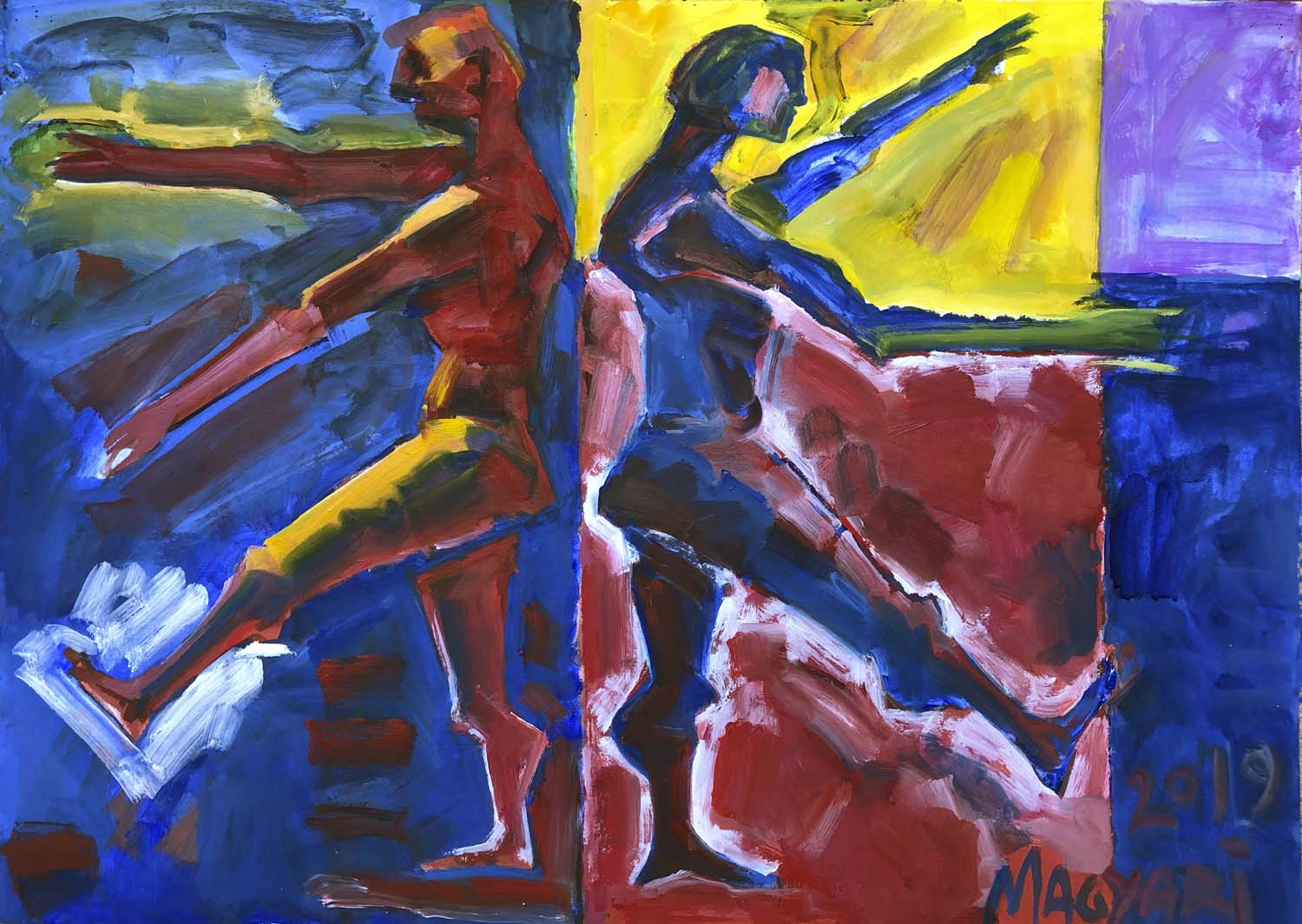 2019 Idézetek - 3 (Feltámadás)  50 x 70   olaj papír