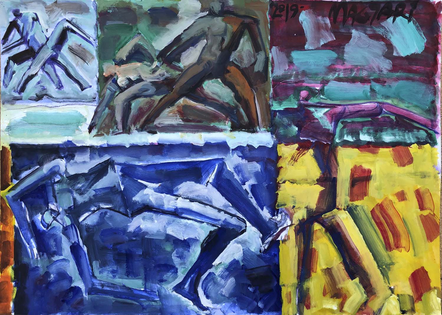 2019 Idézetek - 4 (Feltámadás)  50 x 70   olaj papír