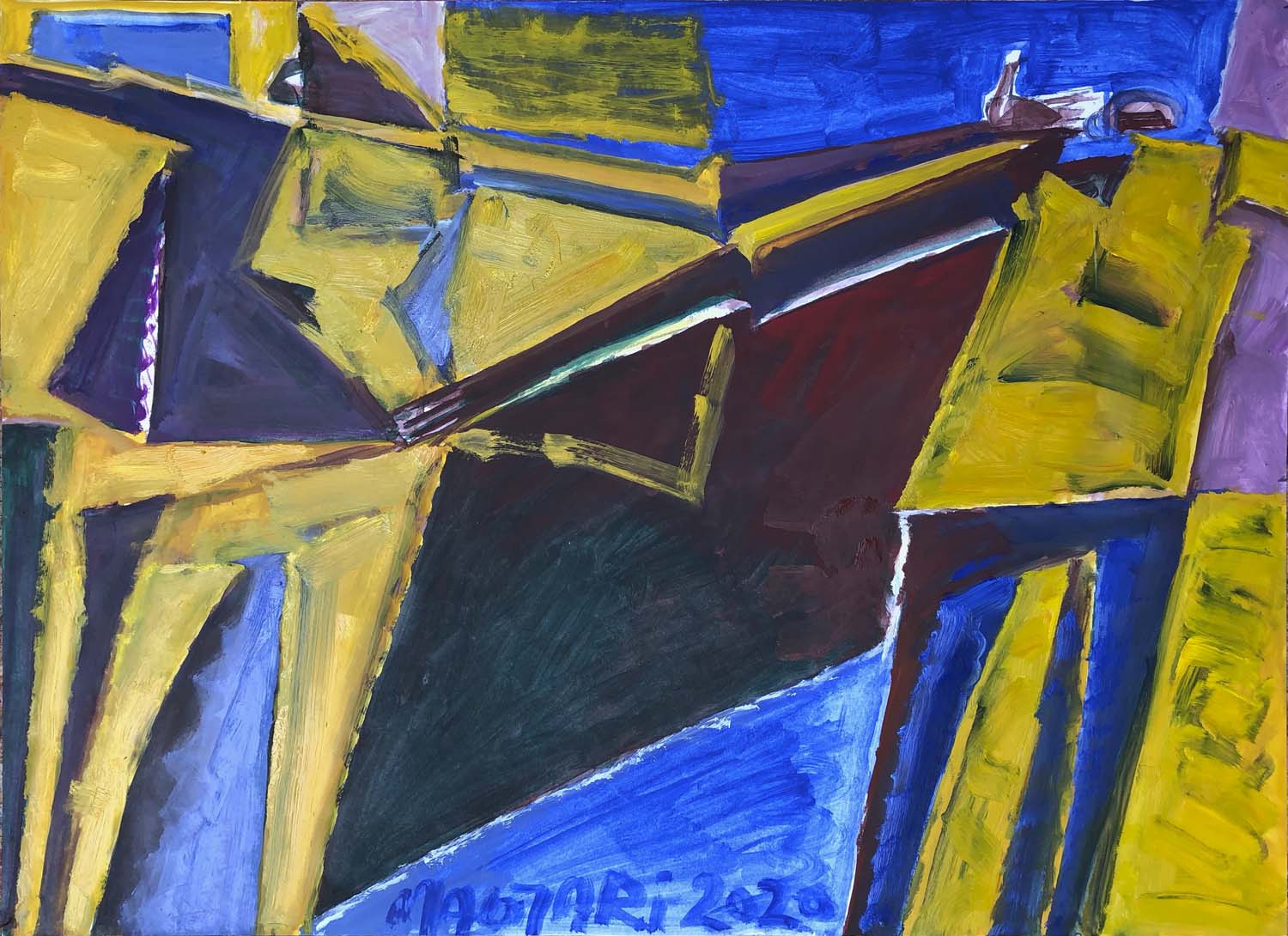 2020 Két alak  50 X70 olaj papír