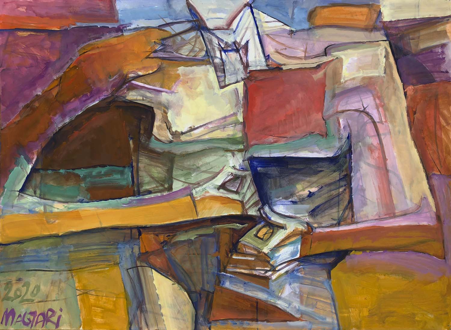 2020 Torzó -6  70 x 100   olaj papír