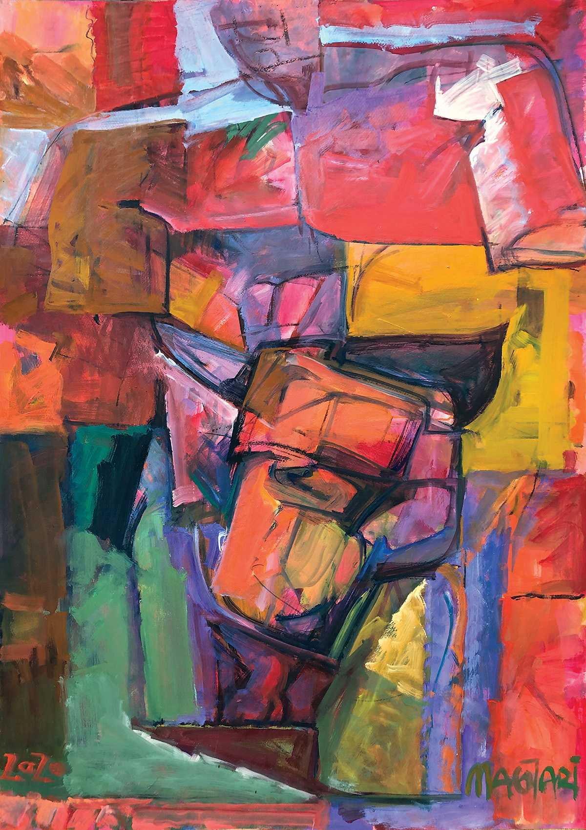 2020 Torzó -4   100 x 70    olaj papír