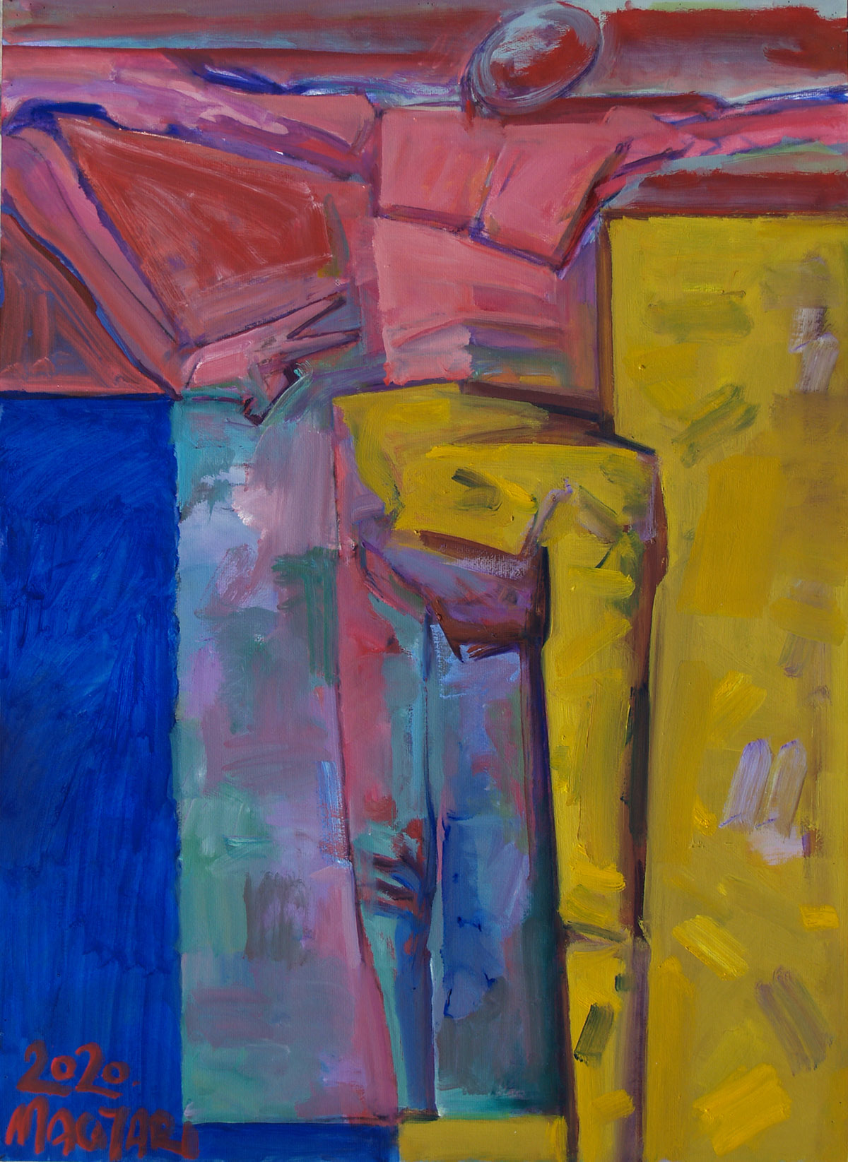 2021 Álló - 5 (Virdolorum)  70 x 50  olaj  papír