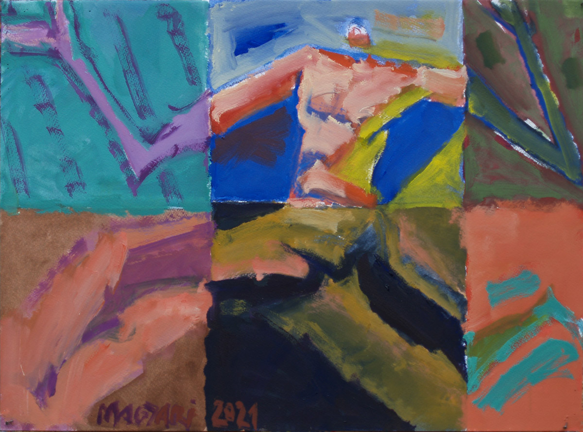 2021   Táltos -1  35 x 50  olaj papír