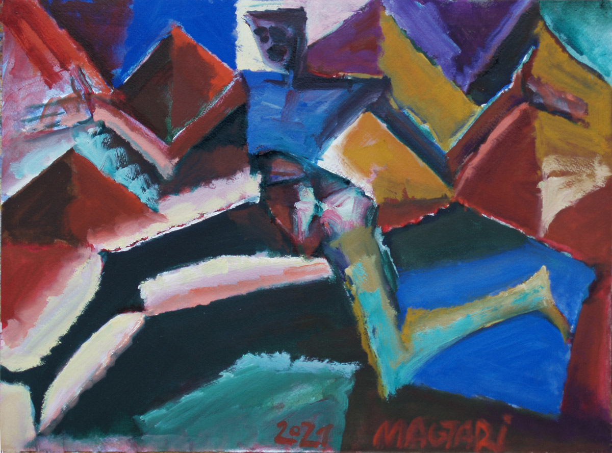 2021   Táltos - 2  35 x 50  olaj papír